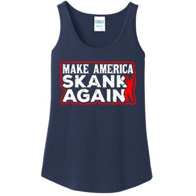 Make America Skank Again Cool Horn Brass Ska Music Ladies Essential Tank