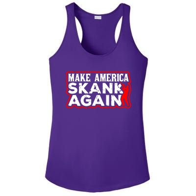 Make America Skank Again Cool Horn Brass Ska Music Ladies PosiCharge Competitor Racerback Tank