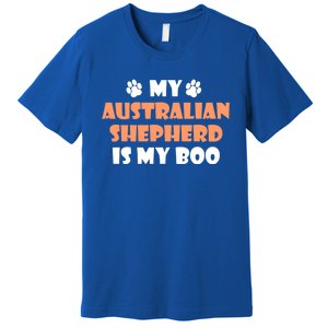 My Australian Shepherd Is My Boo Halloween Dog Owner Gift Premium T-Shirt