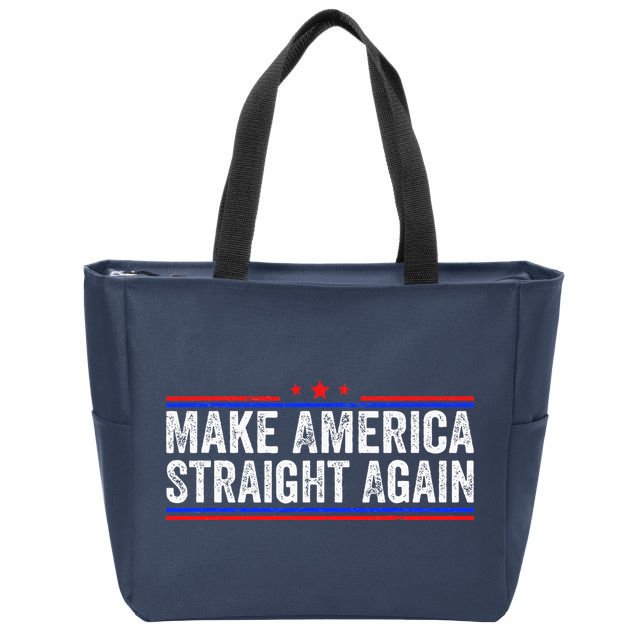 Make America Straight Again Zip Tote Bag