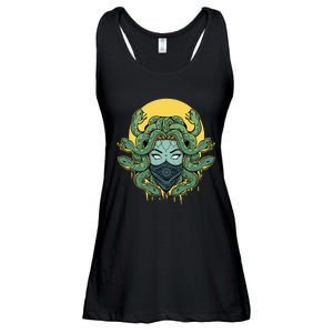 Medusa Abstract Snakes Greek Mythology Gangster Ladies Essential Flowy Tank