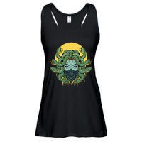 Medusa Abstract Snakes Greek Mythology Gangster Ladies Essential Flowy Tank