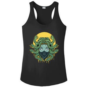 Medusa Abstract Snakes Greek Mythology Gangster Ladies PosiCharge Competitor Racerback Tank