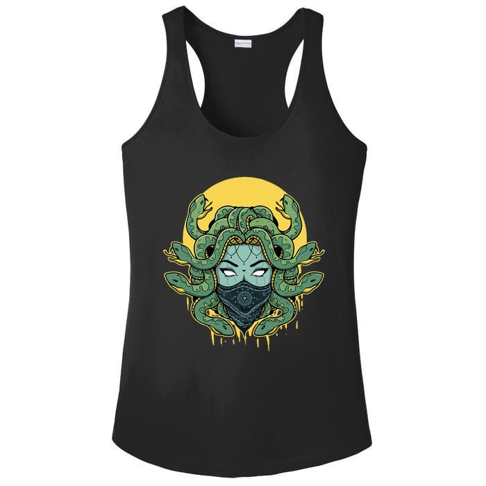 Medusa Abstract Snakes Greek Mythology Gangster Ladies PosiCharge Competitor Racerback Tank