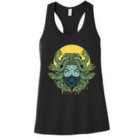 Medusa Abstract Snakes Greek Mythology Gangster Women's Racerback Tank