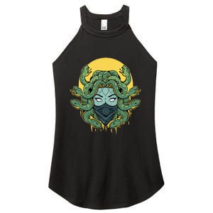 Medusa Abstract Snakes Greek Mythology Gangster Women's Perfect Tri Rocker Tank