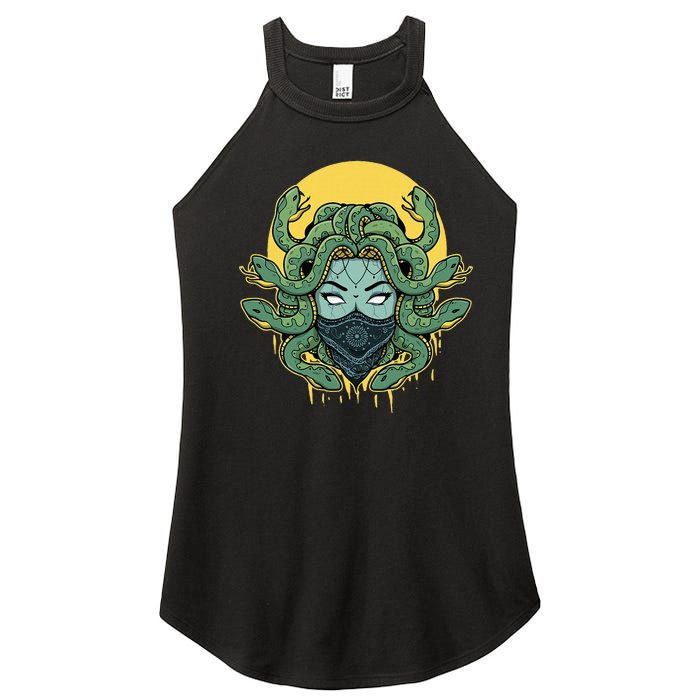 Medusa Abstract Snakes Greek Mythology Gangster Women's Perfect Tri Rocker Tank