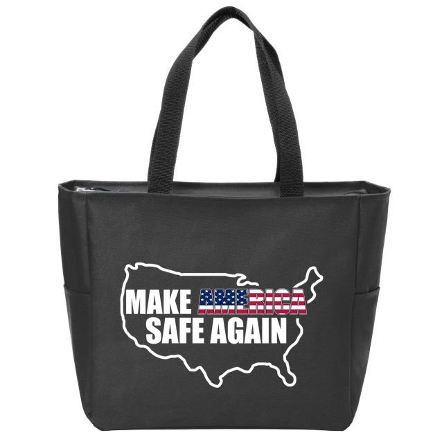 Make America Safe Again Flag Zip Tote Bag