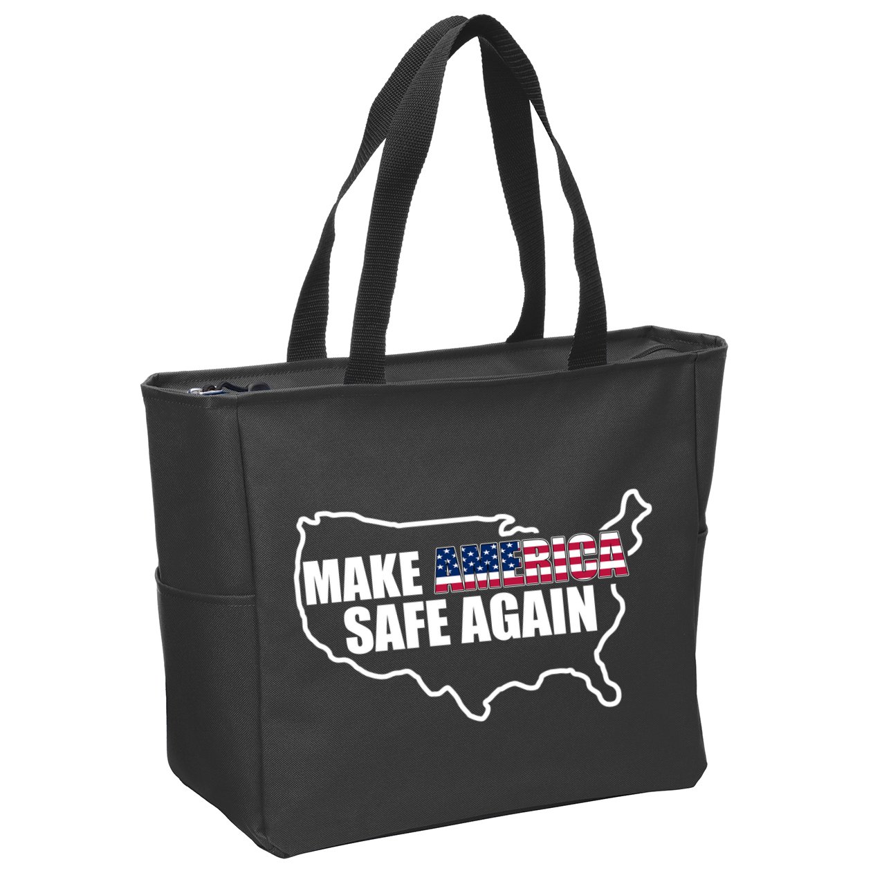 Make America Safe Again Flag Zip Tote Bag