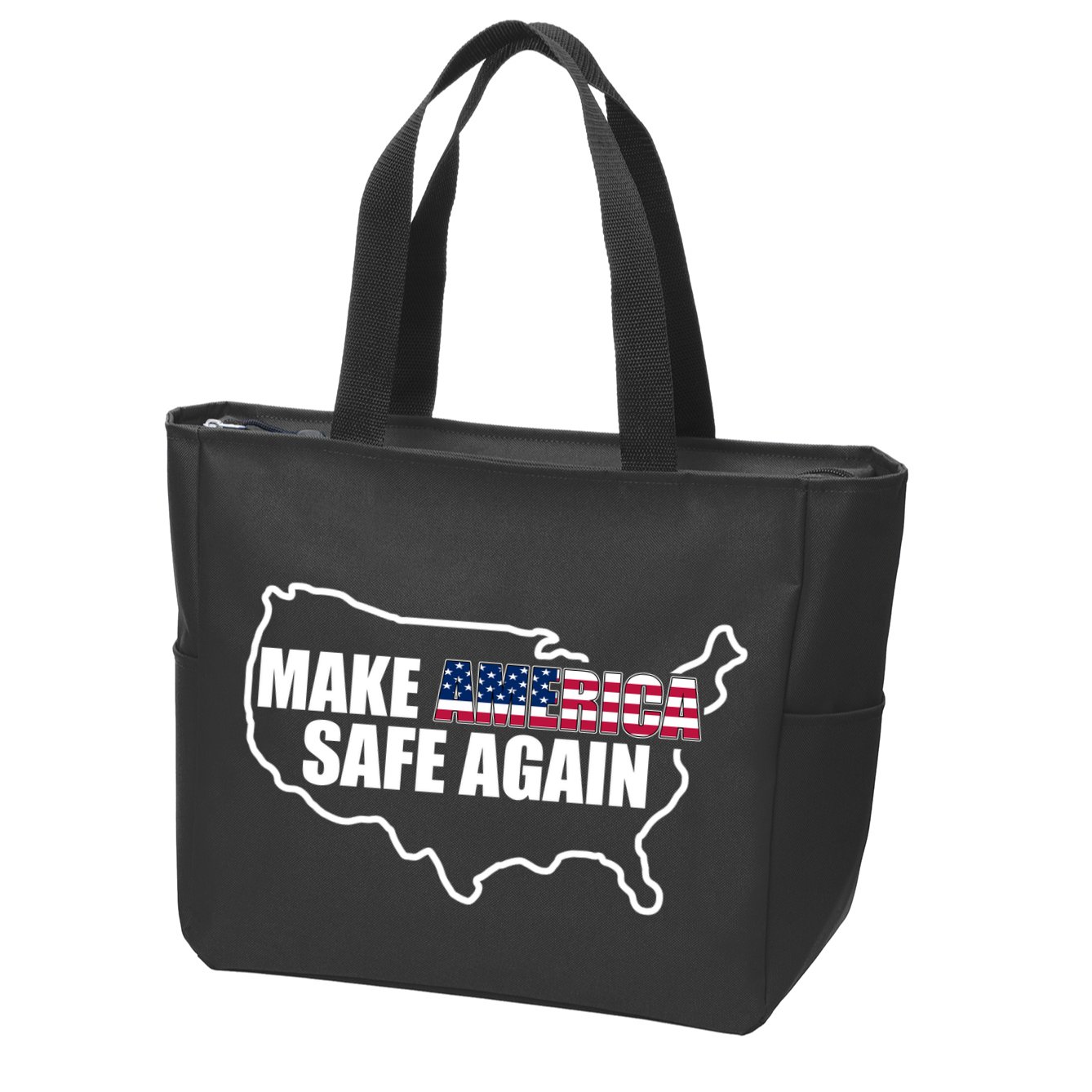 Make America Safe Again Flag Zip Tote Bag