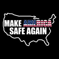 Make America Safe Again Flag Zip Tote Bag