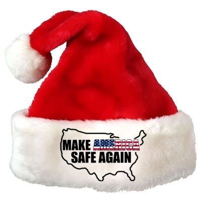 Make America Safe Again Flag Premium Christmas Santa Hat