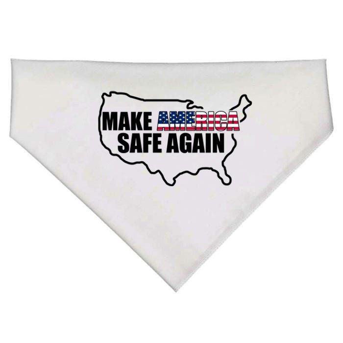 Make America Safe Again Flag USA-Made Doggie Bandana