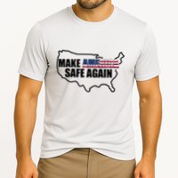 Make America Safe Again Flag Cooling Performance Crew T-Shirt