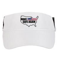 Make America Safe Again Flag Adult Drive Performance Visor