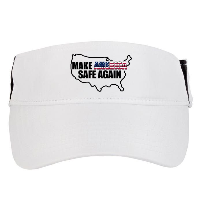 Make America Safe Again Flag Adult Drive Performance Visor