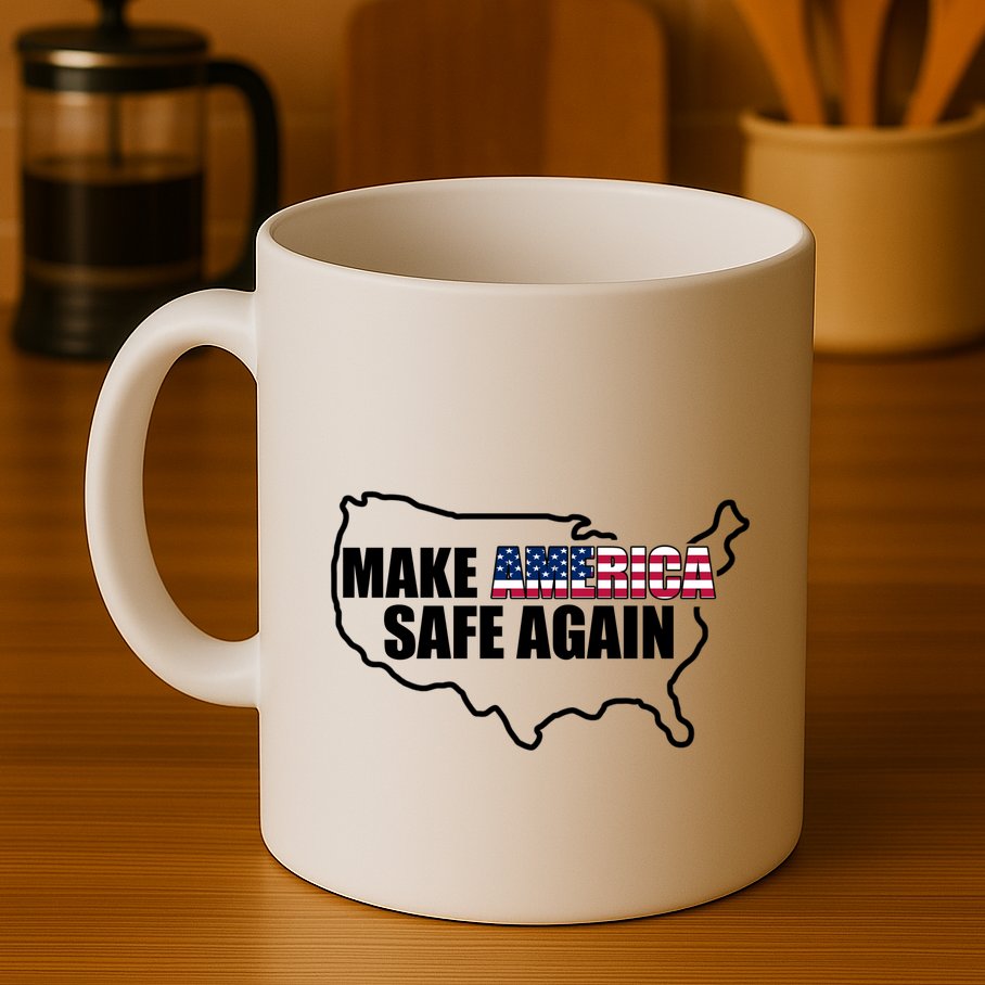 Make America Safe Again Flag Mug