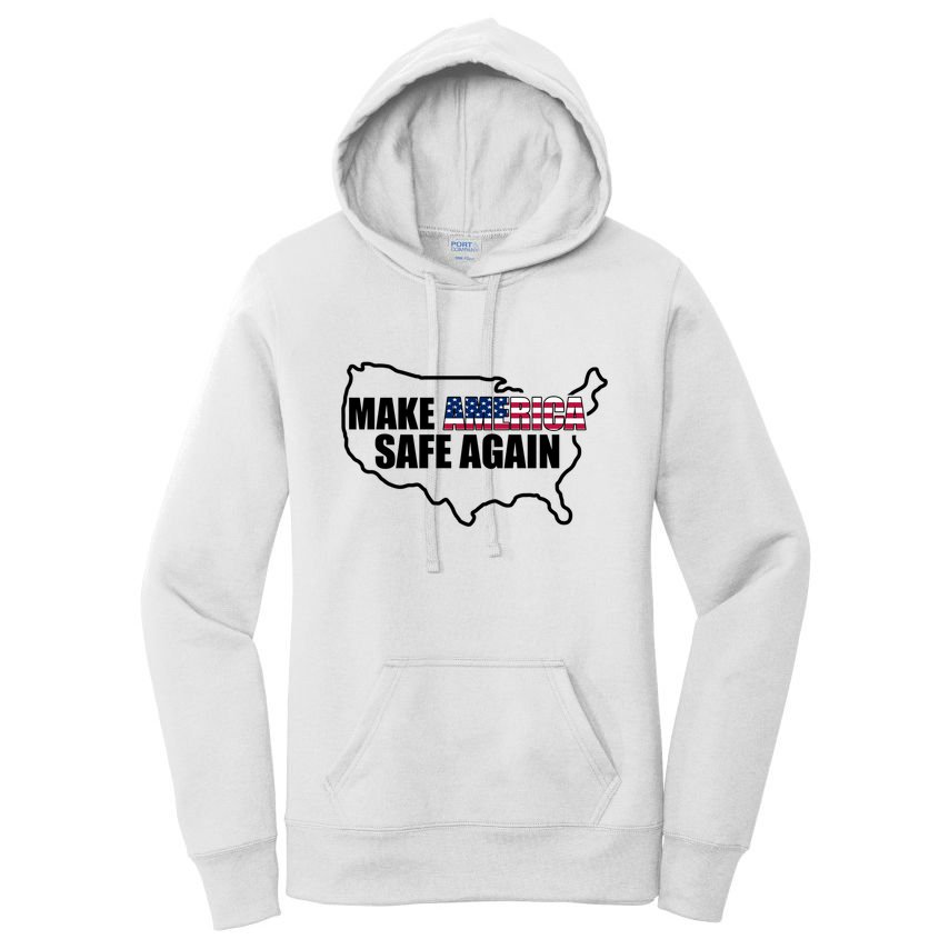 Make America Safe Again Flag Women's Pullover Hoodie