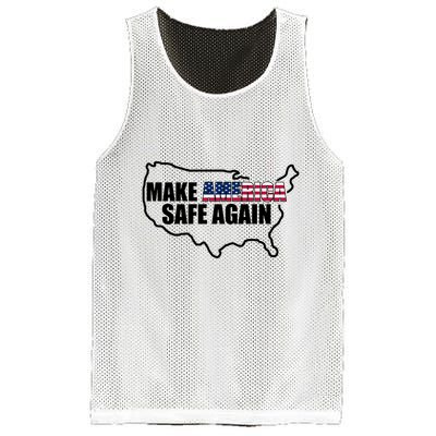 Make America Safe Again Flag Mesh Reversible Basketball Jersey Tank