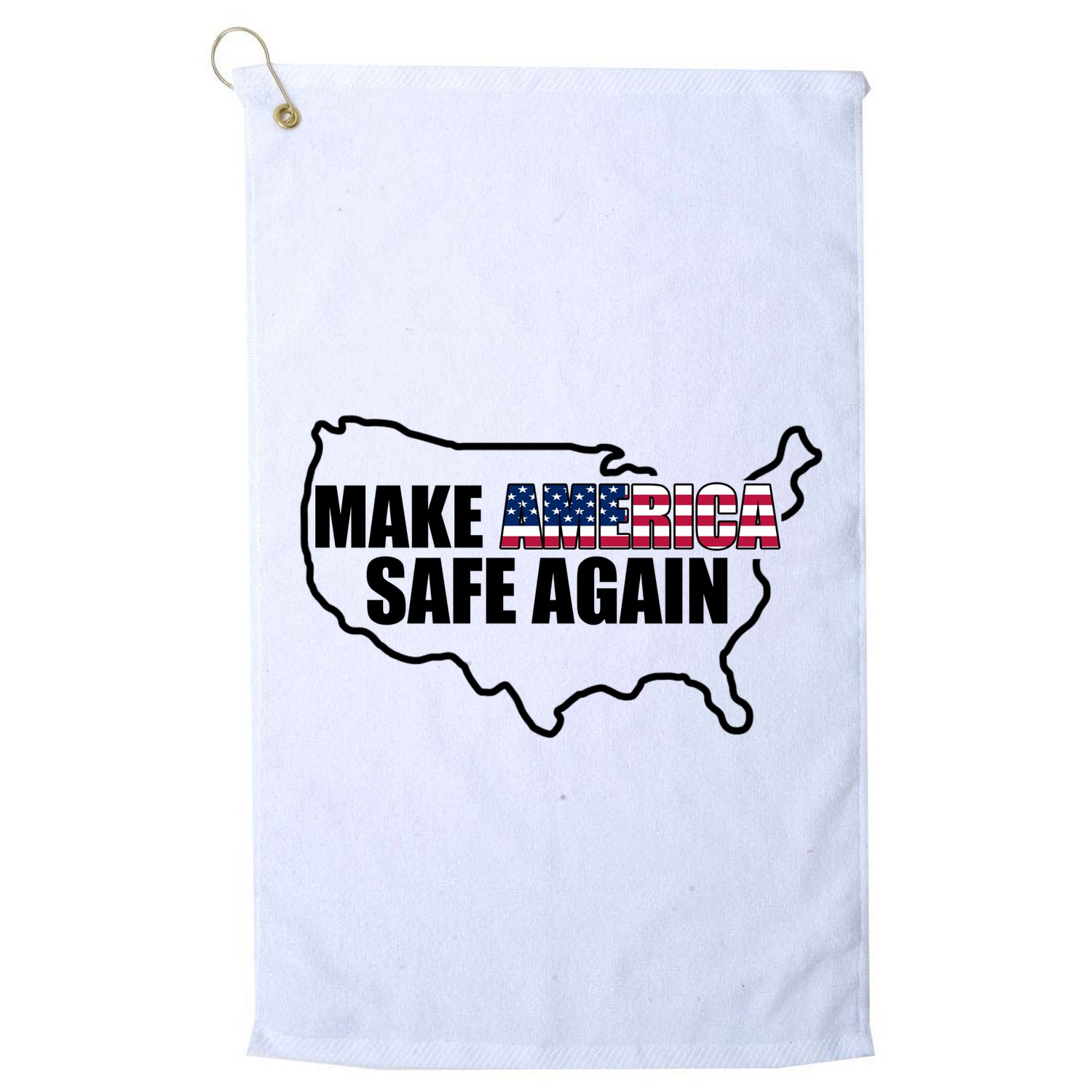 Make America Safe Again Flag Golf Towel