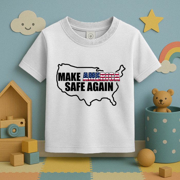 Make America Safe Again Flag Toddler T-Shirt