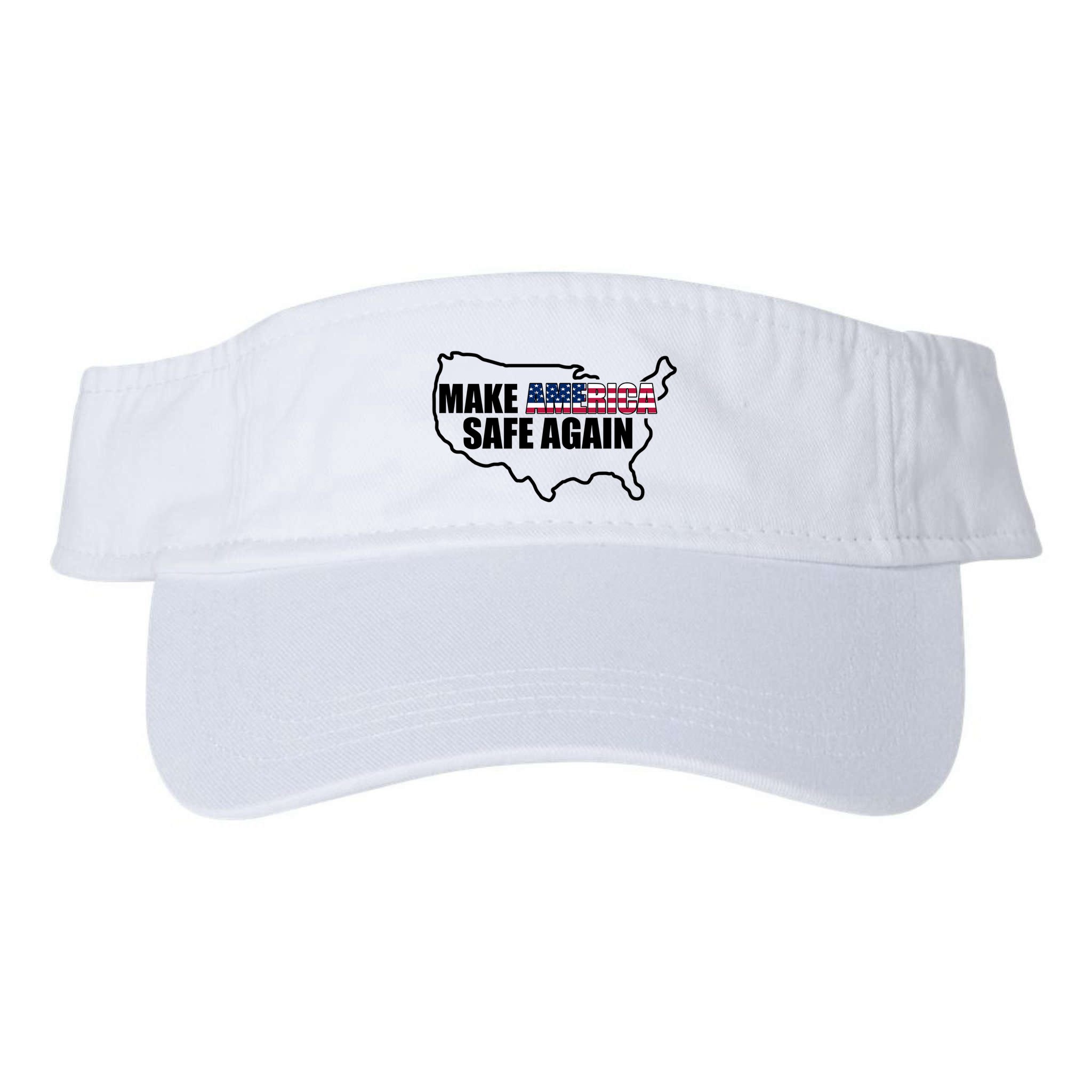 Make America Safe Again Flag Visor