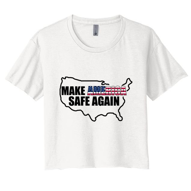 Make America Safe Again Flag Crop Top