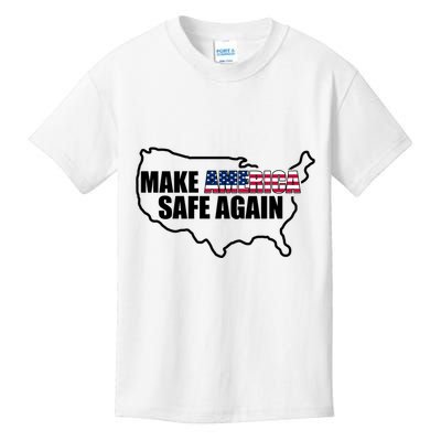 Make America Safe Again Flag Kids T-Shirt