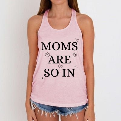 Moms Are So In Mothers Day Women's Knotted Racerback Tank