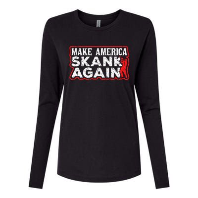 Make America Skank Again Cool Horn Brass Ska Music Womens Cotton Relaxed Long Sleeve T-Shirt