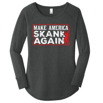 Make America Skank Again Cool Horn Brass Ska Music Women's Perfect Tri Tunic Long Sleeve Shirt