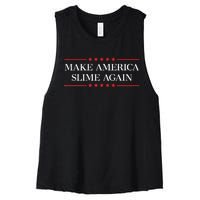 Make America Slime Again Women's Racerback Cropped Tank