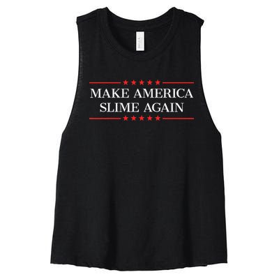 Make America Slime Again Women's Racerback Cropped Tank