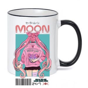 Moon Anime Sailor Essential Manga Usagi 11oz Black Color Changing Mug