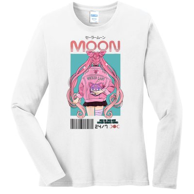 Moon Anime Sailor Essential Manga Usagi Ladies Long Sleeve Shirt