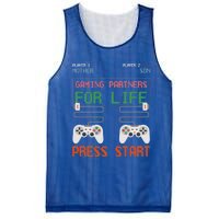 Mother And Son Gaming Partners For Life Video Game Gamer Cool Gift Mesh Reversible Basketball Jersey Tank