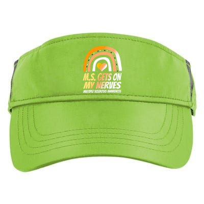 MS Awareness Shirts Multiple Sclerosis Wear Orange Adult Drive Performance Visor