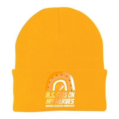 MS Awareness Shirts Multiple Sclerosis Wear Orange Knit Cap Winter Beanie