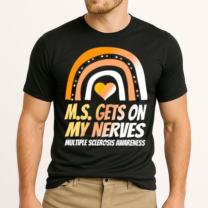 MS Awareness Shirts Multiple Sclerosis Wear Orange Cooling Performance Crew T-Shirt