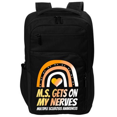 MS Awareness Shirts Multiple Sclerosis Wear Orange Impact Tech Backpack