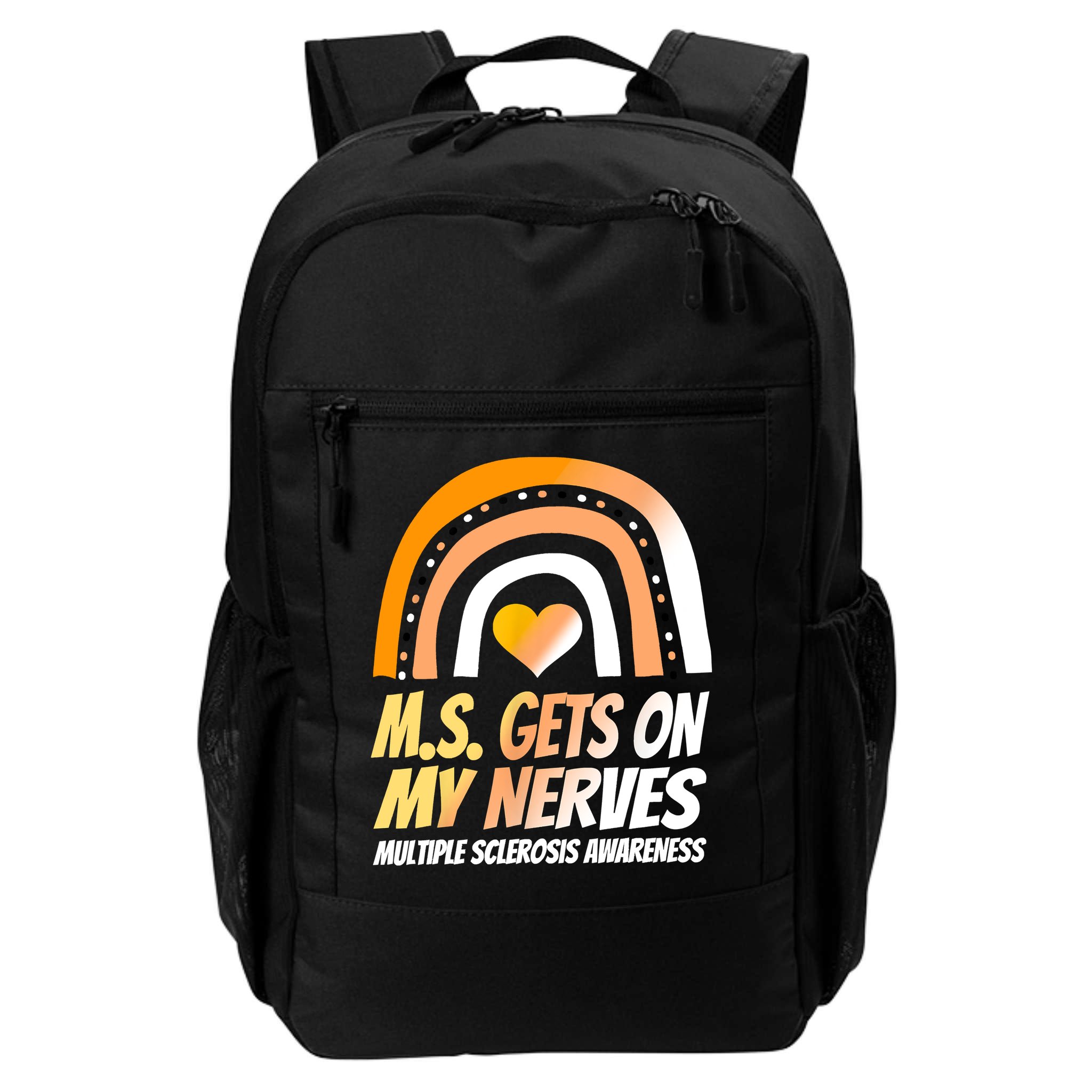 MS Awareness Shirts Multiple Sclerosis Wear Orange Backpack