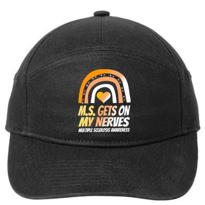 MS Awareness Shirts Multiple Sclerosis Wear Orange 7-Panel Snapback Hat