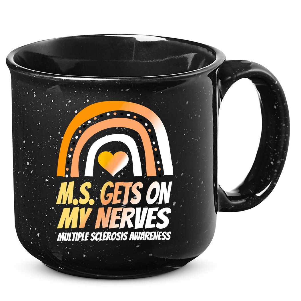 MS Awareness Shirts Multiple Sclerosis Wear Orange 15oz Campfire Ceramic Mug