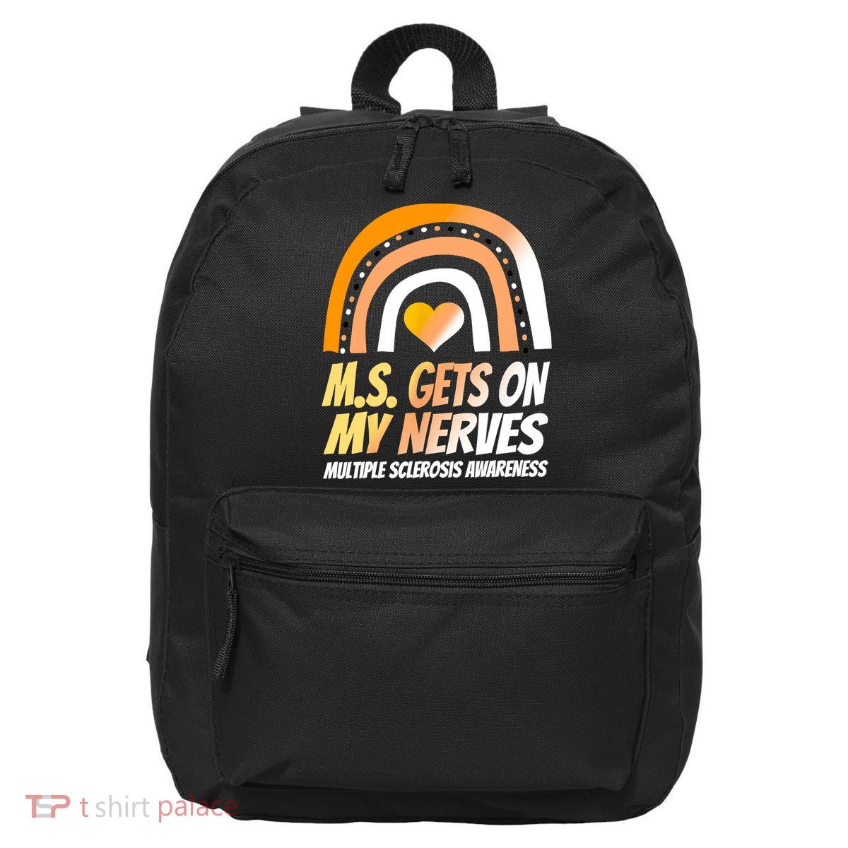 MS Awareness Shirts Multiple Sclerosis Wear Orange 16 in Basic Backpack