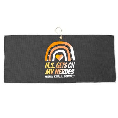 MS Awareness Shirts Multiple Sclerosis Wear Orange Large Microfiber Waffle Golf Towel