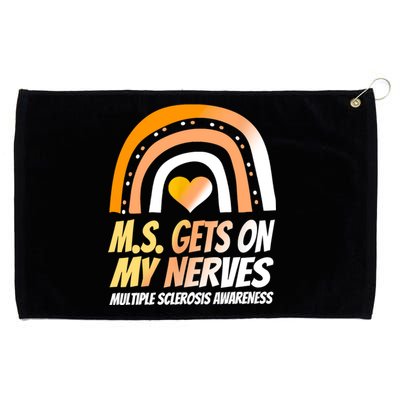 MS Awareness Shirts Multiple Sclerosis Wear Orange Grommeted Golf Towel