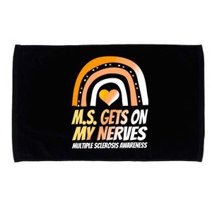 MS Awareness Shirts Multiple Sclerosis Wear Orange Microfiber Hand Towel