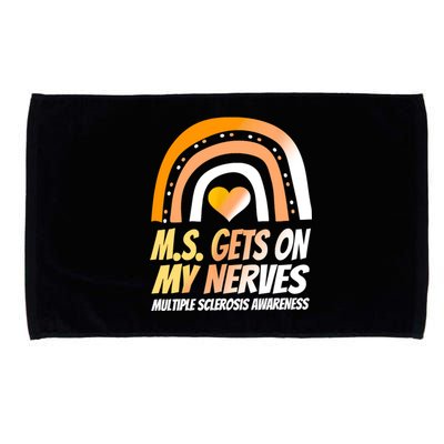 MS Awareness Shirts Multiple Sclerosis Wear Orange Microfiber Hand Towel