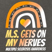 MS Awareness Shirts Multiple Sclerosis Wear Orange Cotton Canvas Backpack