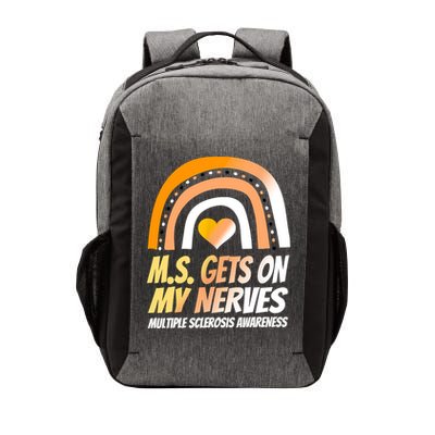 MS Awareness Shirts Multiple Sclerosis Wear Orange Vector Backpack